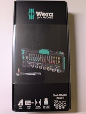 WERA TOOL CHECK PLUS 1, 1/4" Inch Socket, Screwdriver and Bits 39 Pc 05049055001