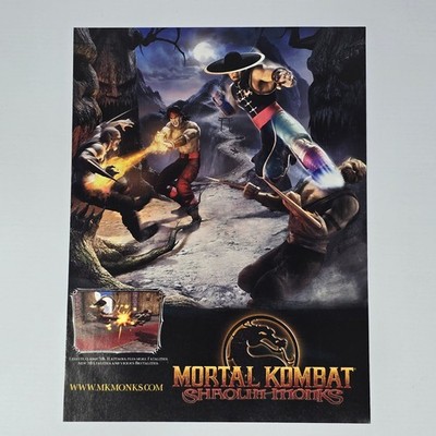 Mortal Kombat Shaolin Monks PS2 Xbox Execute Print Ad/Poster Promo Art