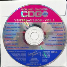 SC8226  YESTERDAY POP  SOUND CHOICE KARAOKE CDG LOT PA