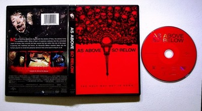AS ABOVE SO BELOW DVD 2014 Perdita Weeks John Erick Dowdle Horror Film