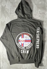 Official Sea Shepherd CREW Hoodie Heavyweight XL NWOT Faroe Islands Grindstop