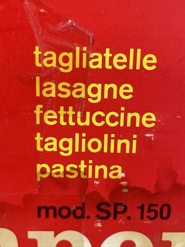 Vintage Imperia Tipo Lusso Noodle/Pasta Maker Machine SP-150 Torino Italy IPS 6” - Picture 5 of 5