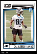 2022 Score #398 Charleston Rambo Panthers RC 8 - NM/MT