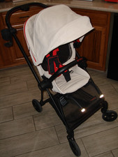 Cybex Platinum MIOS FERRARI Stroller Creme, Red, Black EUC