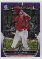 2023 Bowman Chrome Prospects Mega Box Purple Mojo Refractor /250 Nelson Rada 6e0