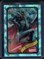 2025 Topps Chrome Marvel Sapphire #126 Blade Aqua Refractor #/75