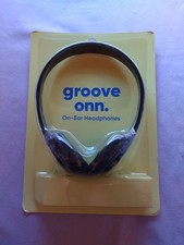  New Groove Onn Adjustable Lightweight On-Ear Headphones 3.5mm Aux cable 4ft