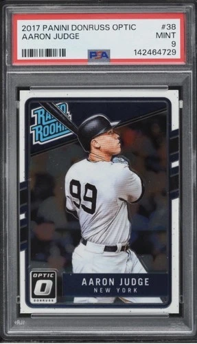 2017 Panini Donruss Optic Aaron Judge #38 Rated Rookie PSA 9 Mint Ny Yankees
