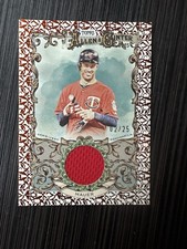 JOE MAUER 2025 TOPPS ALLEN & GINTER ORANGE FOIL FILAGREE GAME-USED JERSEY 02/25