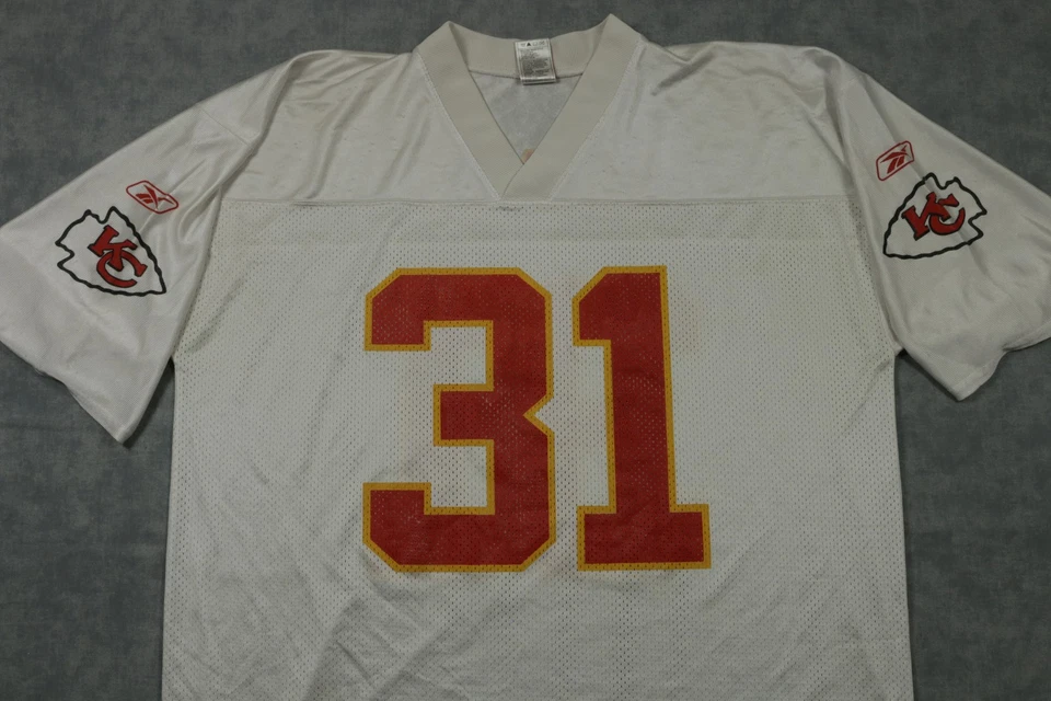 Camiseta de los Kansas City Chiefs para hombre XL NFL fútbol americano sacerdote Holmes 31 camiseta Reebok Foto 2 de 4