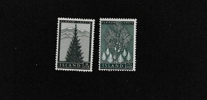 Iceland Stamp Scott 306, 307, 311, 312, 340, & 341 MNH