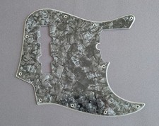 NEW 4-Ply Standard 10-Hole PICKGUARD for Fender Jazz Bass - Dark Gray/Black