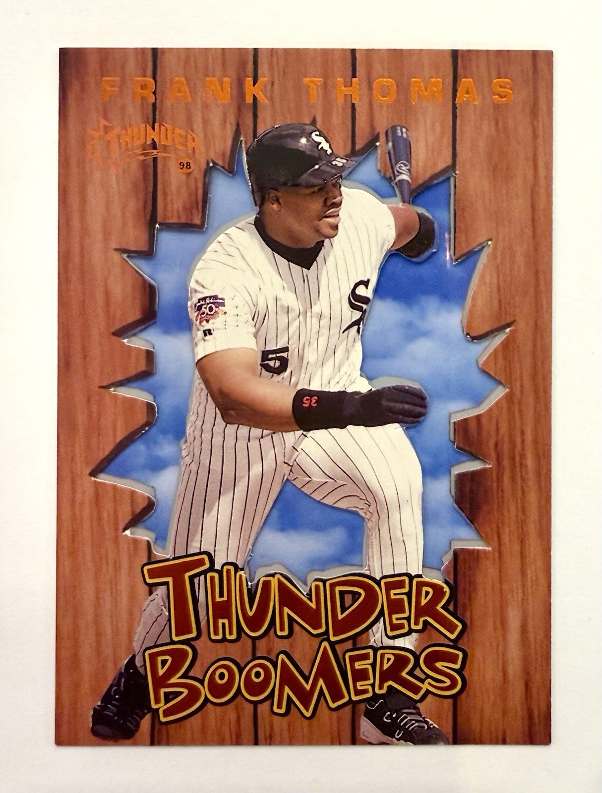 1998 Skybox Circa #10 Frank Thomas Thunder Boomers Insert Sharp White Sox HOF