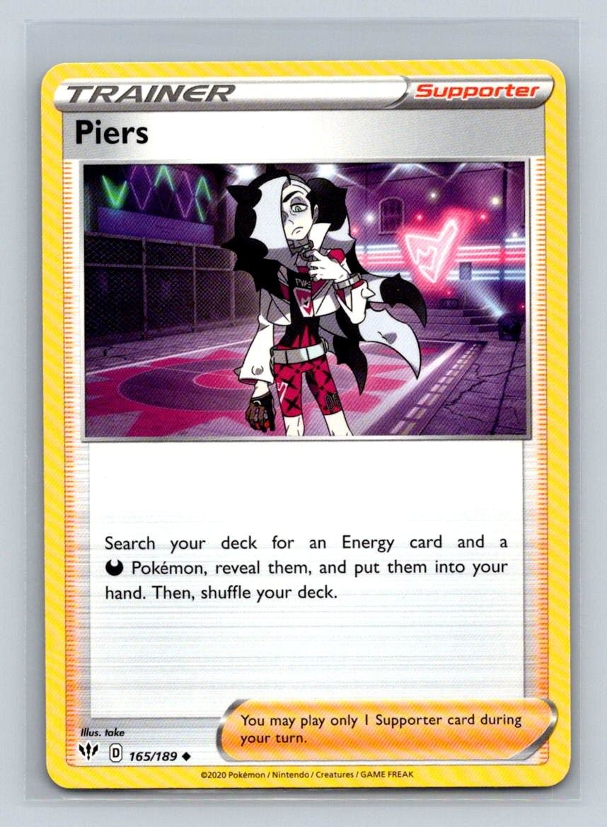 Piers #165/189 SWSH03: Darkness Ablaze Uncommon - Pokemon Card D34