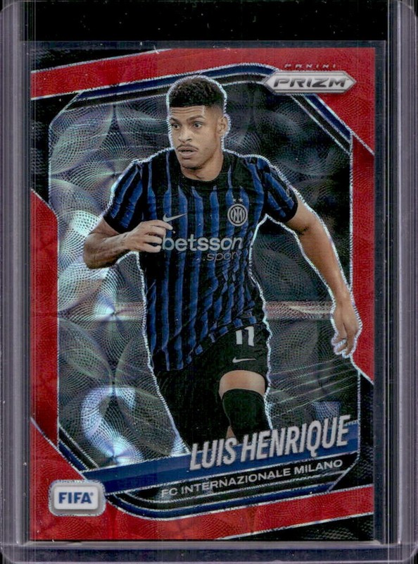 2025-26 Panini Prizm FIFA Luis Henrique Choice Red Prizm #/88 Milano