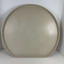 Vintage Rubbermaid Lazy Susan JFO-2719 Turntable XL 21x19 Cabinet Storage Almond