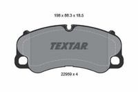Bremsbelagsatz FÜR Porsche 911 (992) - Textar 2295901