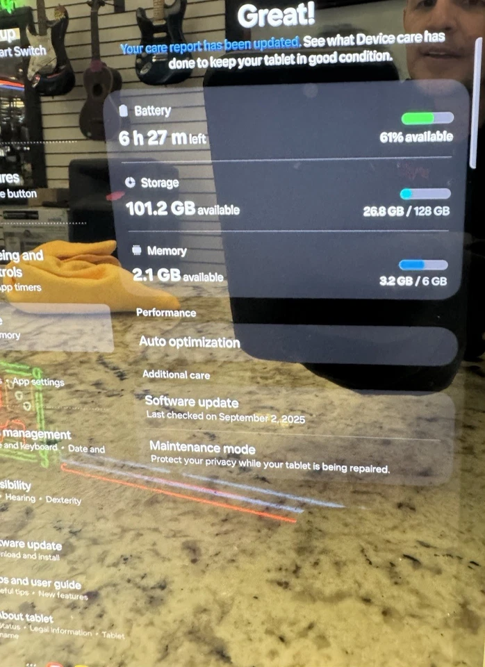 Samsung Galaxy Tab S9 FE 5G SM-X518U 128GB Gray Verizon No PEN IMEI NOT VERIFIED - Image 4 of 4