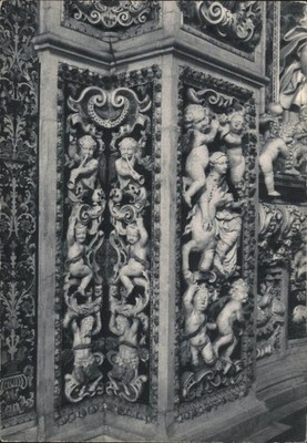 Italy Palermo Chiesa del Gesu-Casa Professa Decorative Marbles A. Fumero Vintage