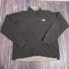 The North Face Apex Jacket Mens Large Black Softshell Fleece Lined Outdoors