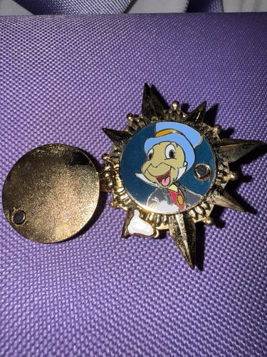 Disney Pin Le 500 Jiminy Cricket Official Conscience White Glove Gold Compass