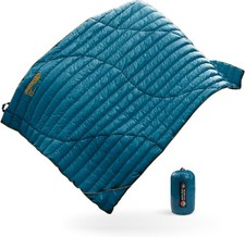 Ultralight Down Camping Blanket - 1.35lbs, 650 Fill Power Puffy Quilt. Compact 