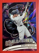 2026 Donruss Aaron Judge 2/15 Unleashed Purple Laser Refractor #9 Rare🔥🔥🔥