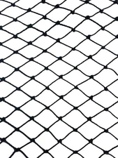 Heavy Duty Netting for Bird Poultry Aviary Game Pens 25 X 50 Net Black Mesh