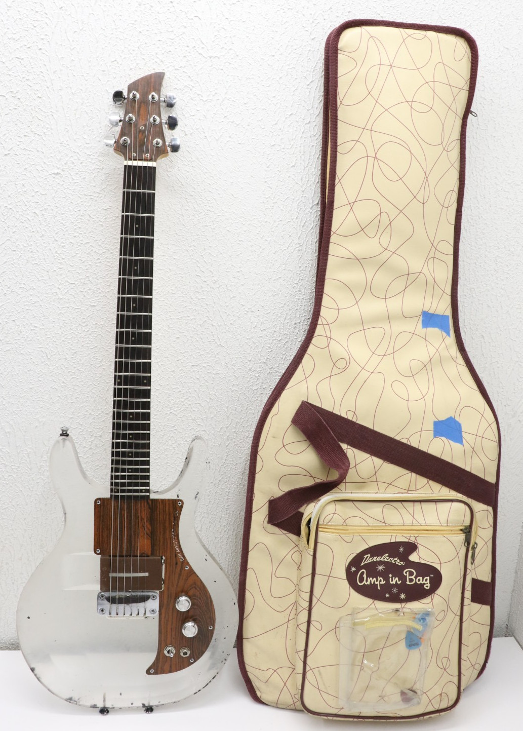 Ampeg Vintage 1970-72 Dan Armstrong Lucite Electric Guitar A1087D