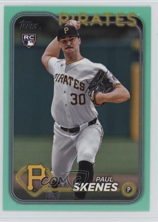 2024 Topps Update Aqua Paul Skenes (White Uniform) #US100 11o2