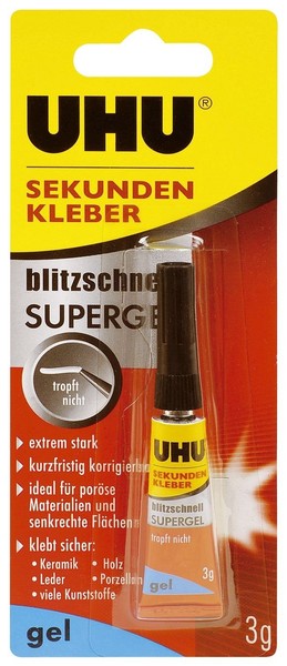 Uhu® 48790 Sekundenkleber Blitzschnell Supergel 3 G-image