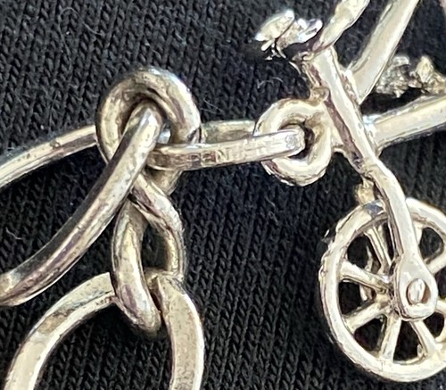 VTG Wells Sterling Silver 7” CharmBracelet RN Cap, Caduceus, Microscope, Bicycle - Picture 16 of 23