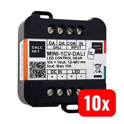Dalcnet MINI-1CV-DALI Dimmer 1-Kanal Schalter Schalter-Zubehör 10 STÜCK