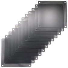 12 Pcs 120mm PVC Black PC Cooler Fan Dust Filter Dustproof Case Cover Computer M