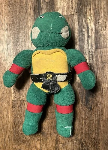 Vintage Teenage Mutant Ninja Turtles Plush Toy 1989-1991 Raphael Playmate 16”