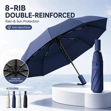 Automatic Umbrella Anti-UV Sun/Rain Windproof 3 Folding Compact Umbrella