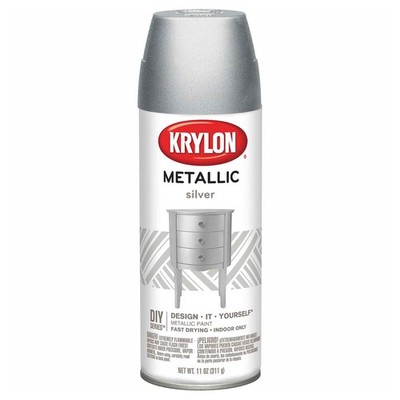 Krylon K01406 Krylon Metallic Paint Silver Metallic Lot of 6