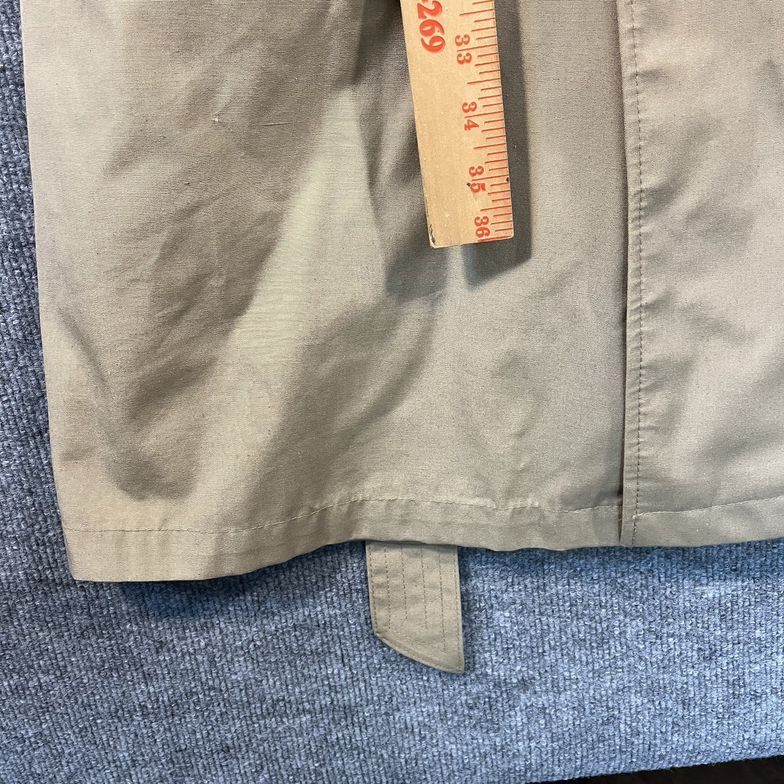 Burberry Print Vintage 1970s Trench Coat Shell Liner Made In Poland Size 40 RARE image 10