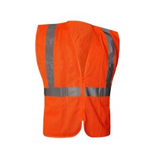 Condor 786F44 High-Visibility Vest, Ansi Class 2, Polyester Mesh, U Back