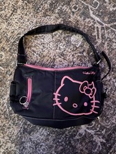 Vintage Rare 2004 Black And Pink Discontinued Y2K Sanrio Hello Kitty Purse