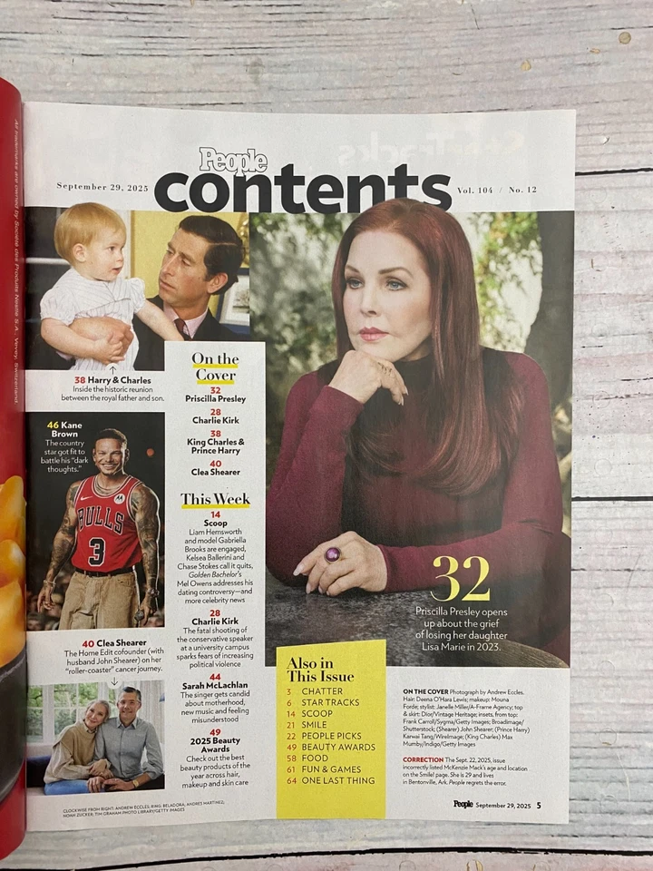 People Magazine September 29, 2025 Priscilla Presley Healing After Tragedy - Image 2 of 2