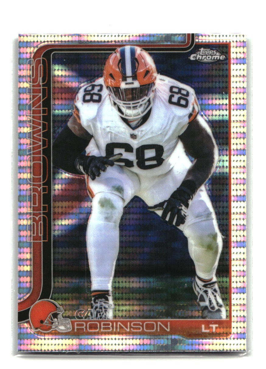 2025 Topps Chrome #124 Cam Robinson Pulsar Refractor
