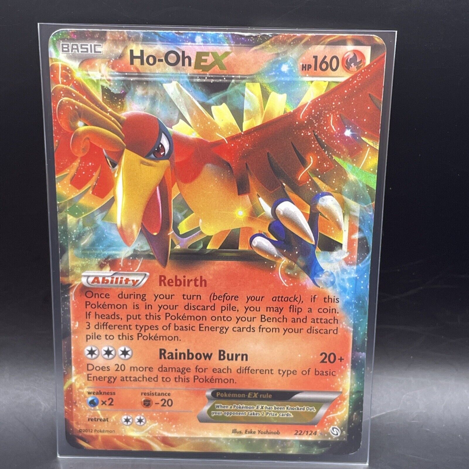  Pokemon - Ho-Oh-EX (22) - BW - Dragons Exalted - Holo