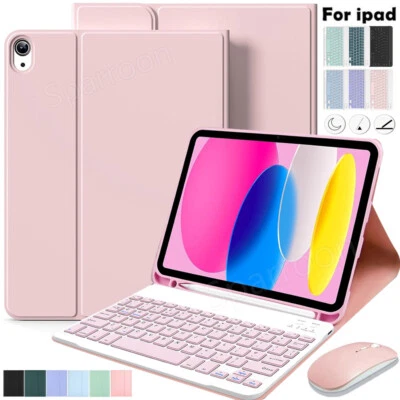 SPARROON Keyboard Mouse Case Cover For iPad 11th 10th 9th 8th 7th Gen Air 3 4 5 6 Pro 11