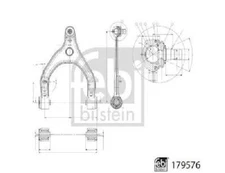 Genuine Febi Bilstein Control Arm Wheel Suspension 179576 for Tesla