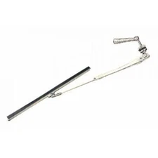 Sea-Dog 412601-1 Stainless Steel/Brass Chrome Plated Manual Windshield Wiper