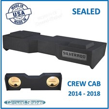 Chevy Silverado Crew-Cab 2014-2018 Dual Sub Box Subwoofer Enclosure