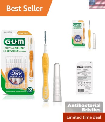 Pack of 10 Proxabrush Go-Betweens: Ultra Tight Hygienic Dental Picks for Health