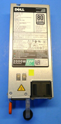 Genuine Dell PowerEdge FX2 R640 R740 2000 Watt Power Supply D2000E-S0 VWWF1