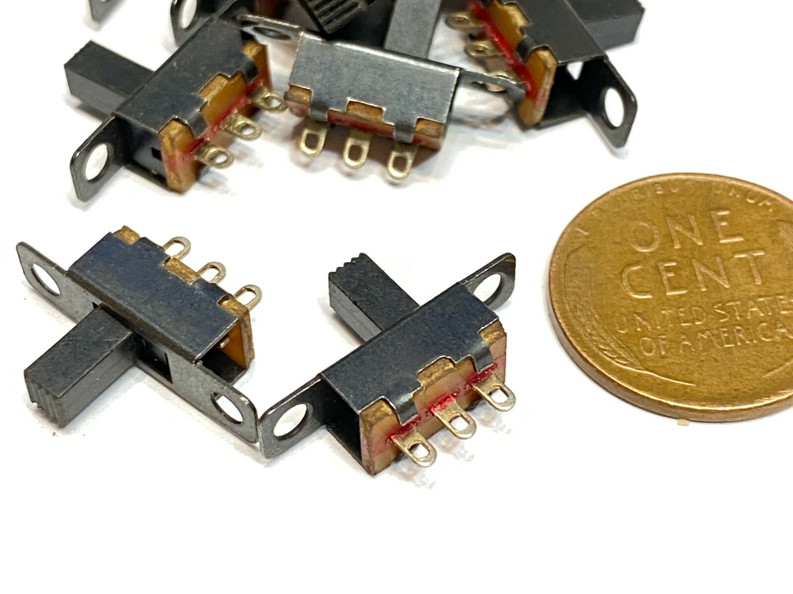 4 PACK SS12F15G6 ON/off 2 Position 1P2T SPDT Panel Mini Slide Switch C12 STAMP